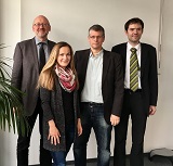 v. l. n. r. Harald Ehm, Geschäftsführer der EUREGIO EGRENSIS Arbeitsgemeinschaft Bayern, Marion Wagner, Wirtschaftsförderung Stadt Bamberg, Rainer Keis, Wirtschaftsförderung Landkreis Bamberg, Robert Jodlbauer, EU-Fördermittelberater EUREGIO EGRENSIS