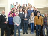 Tschechische Gastschüler mit MdB Dr. Hans-Peter Friedrich